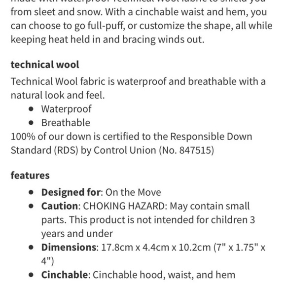 Lululemon GOOSE DOWN Wunder Puff Jacket Blue Sz 8 - Picture 12 of 13